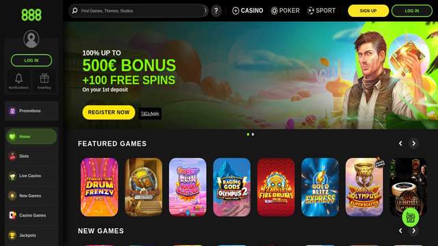 888 Casino casino screenshot